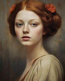 Modern portrait inspired by the old masters by Carla Van Iersel