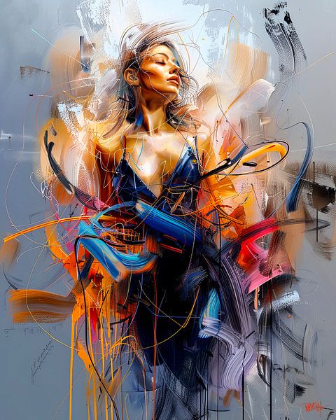 Portrait femme &amp;quot ; Melody of Light &amp;quot ; par René van den Berg