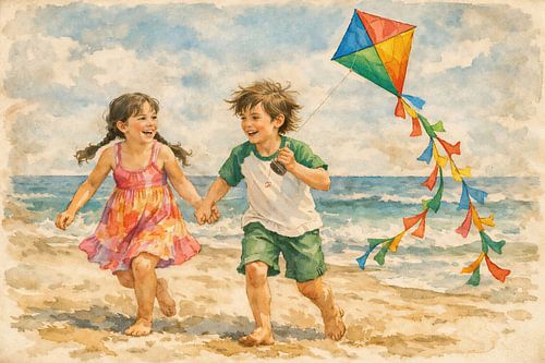 Cerf-volant sur la plage