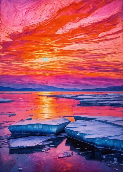 Coucher de soleil sur le lac Baïkal par MIROKKU