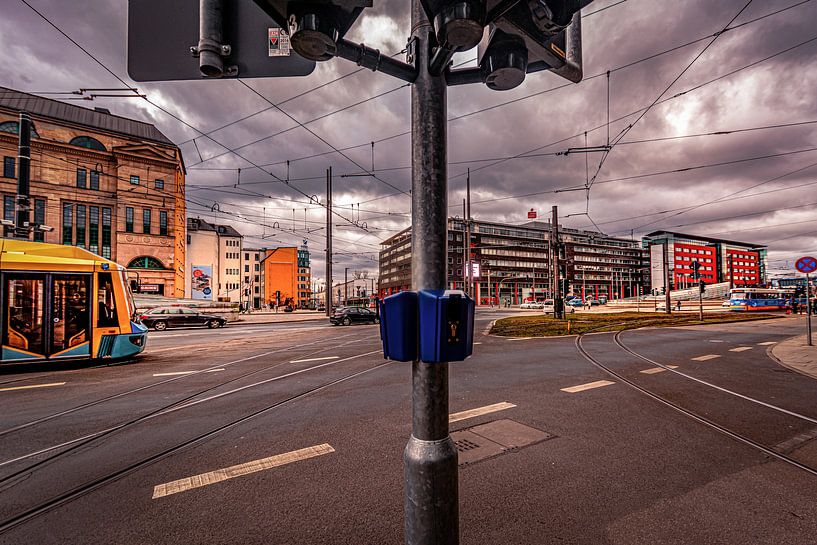 Oversteekplaats in Chemnitz van Johnny Flash