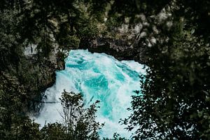Huka Falls, Taupo, Nieuw-Zeeland van Maaike Verhoef