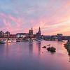 Sunset in Dresden van Ilya Korzelius