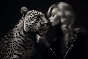 Leopard und die Blonde von BlackPeonyX