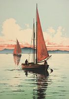 Sailboat Sailing Ship Boat Maritime Sea Poster Art Print