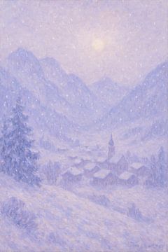 Tannheimer Tal Snowy Valley – Tyrolean Alps Winter Impressionism by Travel Shop