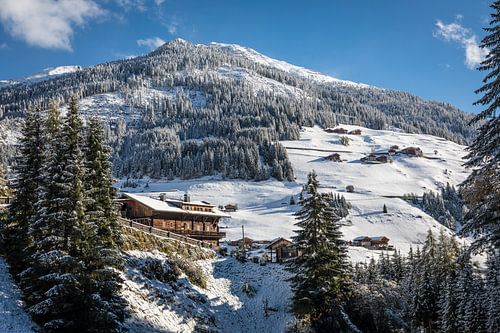 Old mountain farms in the rear Villgratental valley