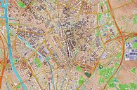 Carte colorée d'Utrecht par Maps Are Art Aperçu