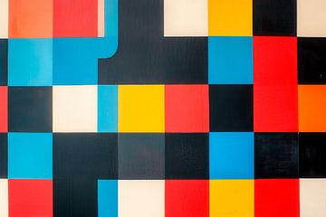 Motif géométrique coloré - Moderne sur Poster Art Shop