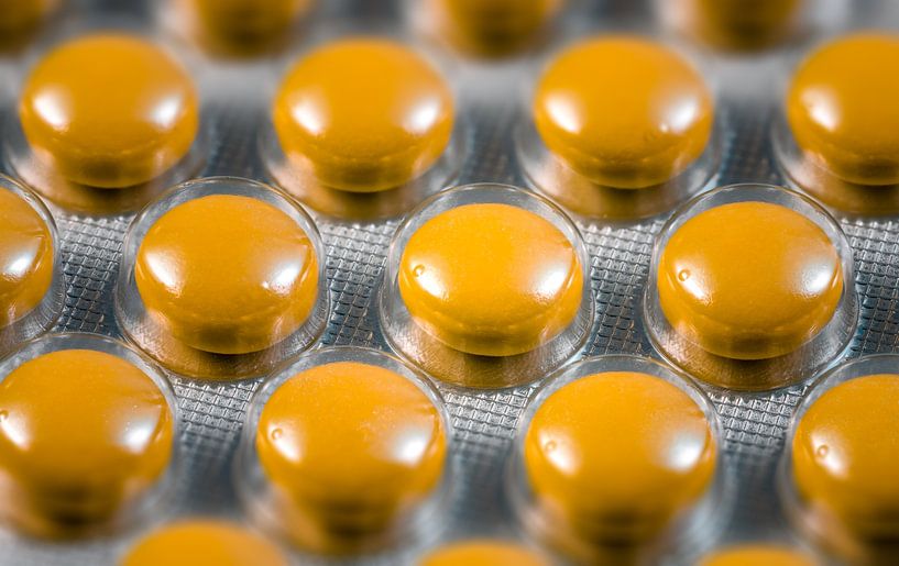 Macro van een pak tabletten van ManfredFotos