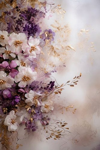 Bloemen Rococo Schilderij