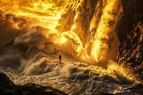 creatief abstracte kunst landschap