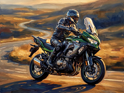 La Kawasaki Versys 1000 sur la Golden Road