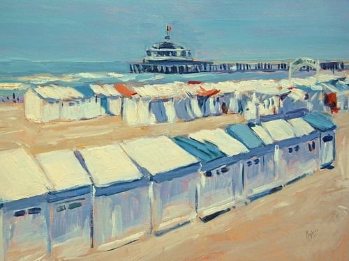 Zomeren op het strand