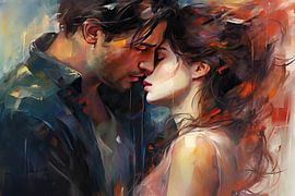 Der Kuss von Blickfänger Gemälde