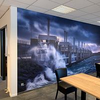 Customer photo: Storm at Neeltje Jans by Sander Poppe, as seamless wallpaper