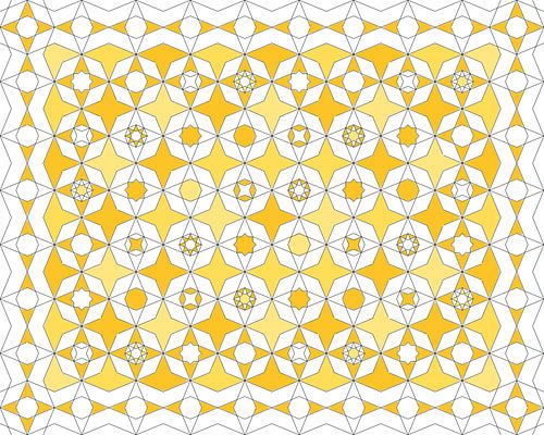 Het Ware Noorden - geometrisch patroon
