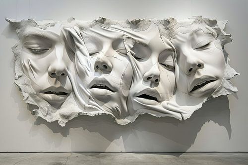 Digitale abstracte absurde surrealistische kunst