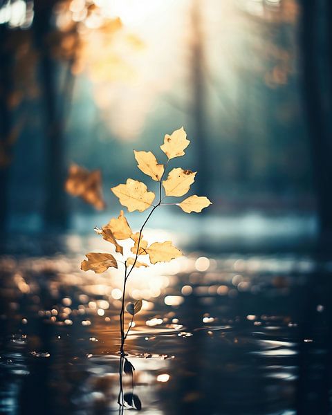 Herfstwandeling van fernlichtsicht