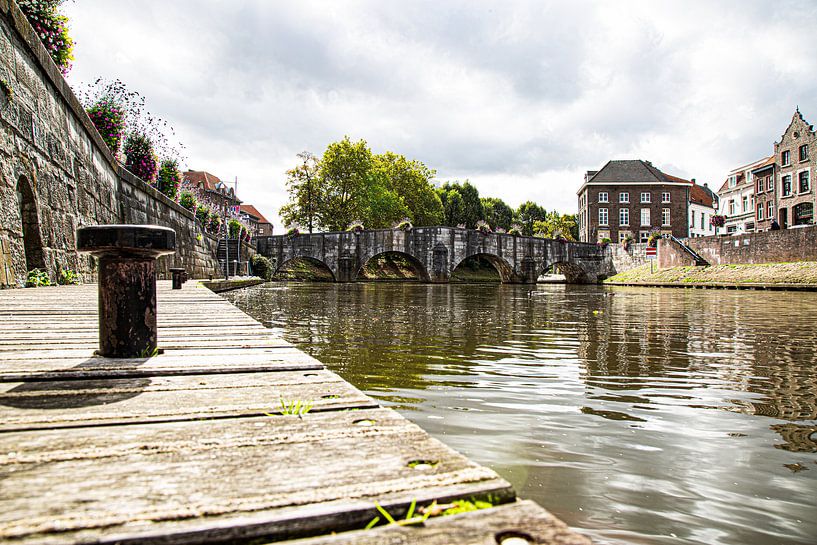 Le pont Marie-Thérèse (Roermond) sous le soleil d'automne (couleur) par Strooptocht.EU