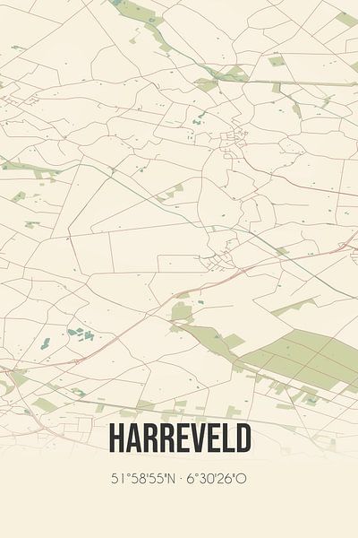 Vintage map of Harreveld (Gelderland) by Prints of Place