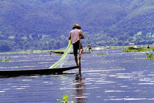 Leg rower in Myanmar