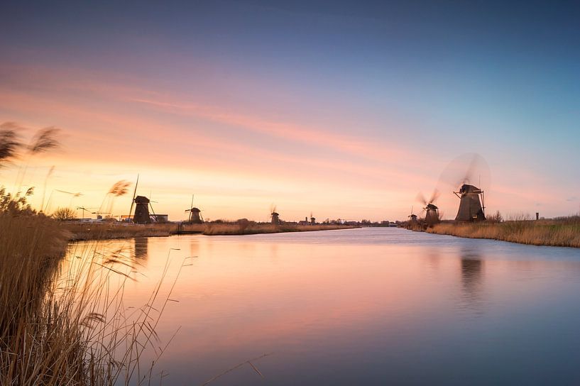 Color mills - Kinderdijk by Jan Koppelaar