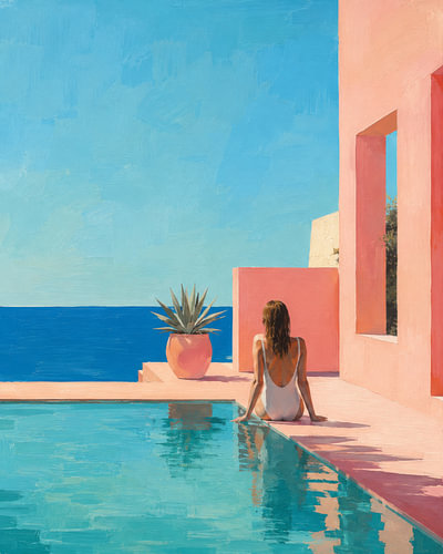 Détente estivale au bord de la Méditerranée – Villa avec piscine et vue sur la mer