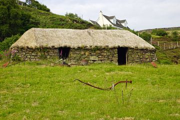 Rieten huisje op het eiland Skye