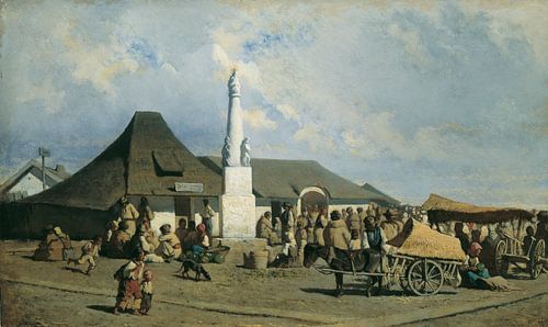 Johann Gualbert Raffalt, marktplein in Szolnok