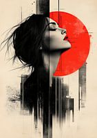 A Portrait in Red and Black