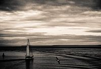 Zeilschip op de waddenzee