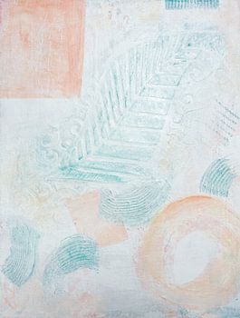 Botanical in blauw en perzik 4