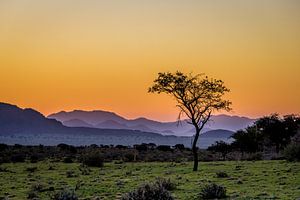 Sonnenuntergang in Namibia