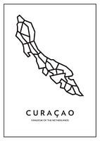 Curacao van boven – abstract lijnenspel met karakter