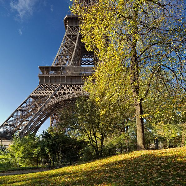Eiffeltoren in de herfst. van David Bleeker
