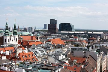 Uitzicht over Wenen, Oostenrijk van Bianca Meyering Fotos - BMF