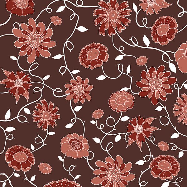 Angleterre en fleurs - motif classique et moderne par Studio Hinte