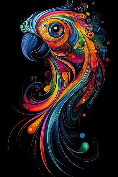 Stylish parrot by ARTemberaubend