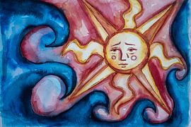 Sonnenschein über den Wellen von Hazel Pasman