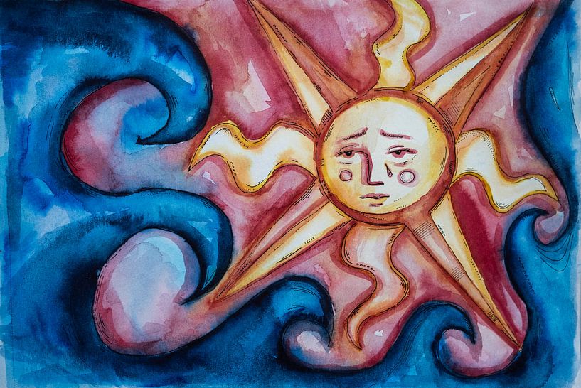 Sunshine over the Waves by Hazel Pasman