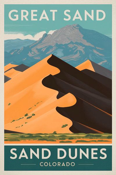 Great Sand Dunes, Colorado von Poster Art Shop