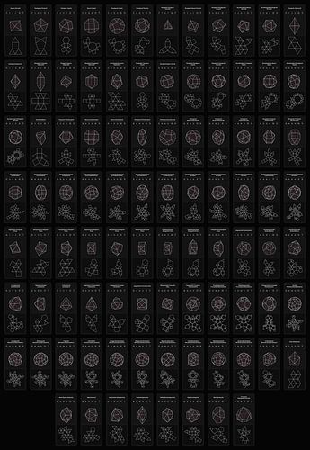 Johnson Solids Poster - Black and white