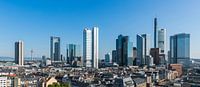 Die Skyline von Frankfurt in Deutschland