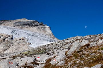 Moon on the Stubacher Sonnblick by Christa Kramer