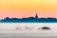 Church silhouet on the horizon von Peet Romijn Miniaturansicht