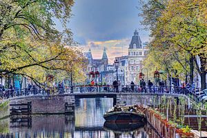 Amsterdam Kloveniersburgwal Centre towards Amstel