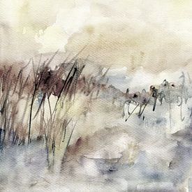 Herbes et ciel sur Claudia Gründler