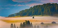 Morgendämmerung auf der Seiser Alm von Henk Meijer Photography Miniaturansicht