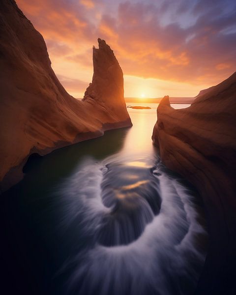 Gouden uur van fernlichtsicht
